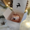 Boule de Noël marron glacé pour Papa